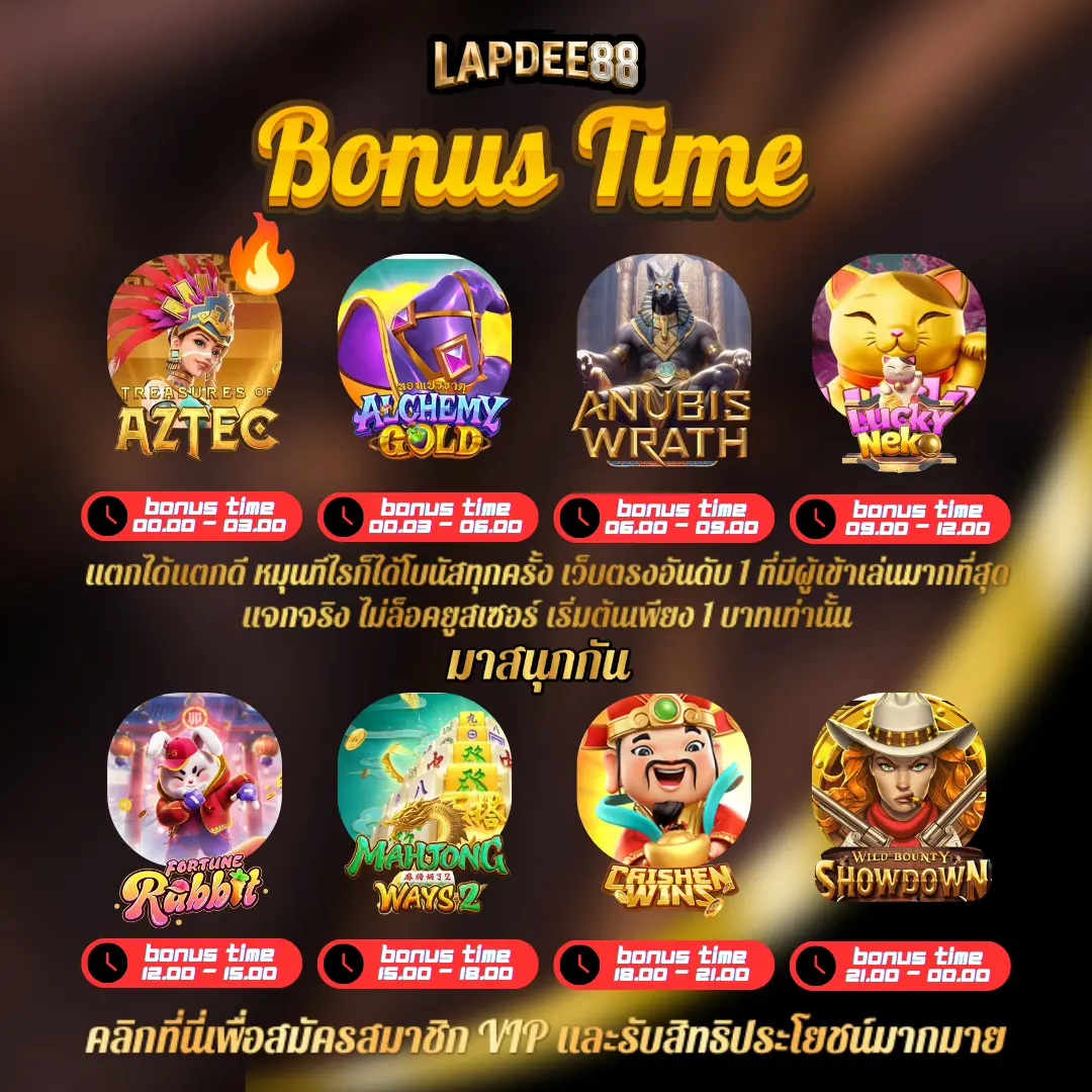 ภาพตัวอย่างหน้าโปรโมชันโบนัสจากสื่อเก่าของ LAPDEE88 ใช้ประกอบบทรีวิว